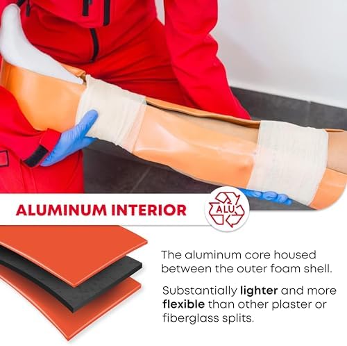 Ever Ready First Aid Universal Aluminum Splint, 24 Inch Rolled - 2 Pack
