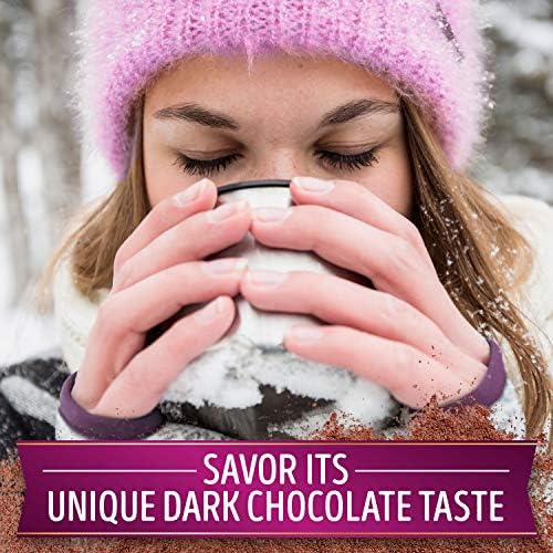 Swiss Miss Dark Chocolate Flavored Hot Cocoa Mix, Hot Cocoa Bar Supplies, 1.25 oz., 8-Count Envelopes (12 Boxes)