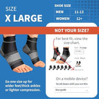 6 Pairs Plantar Fasciitis Socks for Men & Women, Ankle Brace Compression Socks with Arch Support for Achilles Tendonitis, Heel Pain, Swelling & Arthritis Relief, Black, X-Large