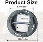 8 Pack Trailer Document Holder with Wire Attached Cover for Truck, ABS Plastic Document Holder Kit, Trailer Registration Card Holder, Opaque Gray