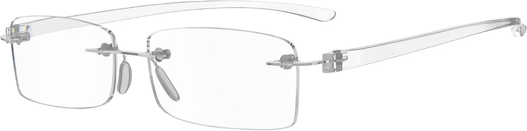 Eyekepper Reader Small Lens Rimless Reading Glasses Men Women