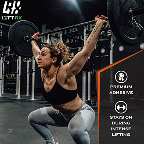 Weightlifting Hook Grip Tape w/Premium Adhesive for Olympic Weight Lift, Cross Fitness, Lifting, Stretch Athletic Finger Wrap, Protects Thumb Fingers Hand, Enhances Grip