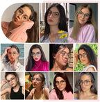Cyxus Blue Light Glasses for Woman, Stylish Cat Eye Blue Light Blocking Computer Glasses for Working, Laptop and Screen Use