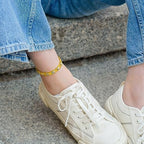 MagnetRX Titanium Magnetic Bracelet – Ultra Strength Magnets Anklet for Women (Silver & Gold)