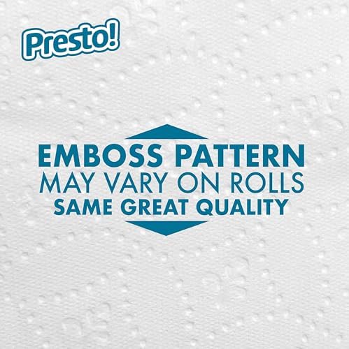 Amazon Brand - Presto! 2-Ply Ultra-Soft Toilet Paper, 6 Family Mega Rolls = 30 regular rolls, 1878 Count (6 roll of 313 sheets), Unscented, White