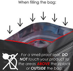 100 Durable Double-Sided Metallic Foil Mylar Flat QuickQlick Zipper Seal Bag 7.5x10cm (3x4") (Purple)