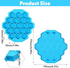 Versatile Honey Comb Silicone Mold, 19 Cavity Bee Silicone Mold for Baking, Reusable Non-Stick Gummy Molds for Candy, Chocolate, Jelly, Ice Cube