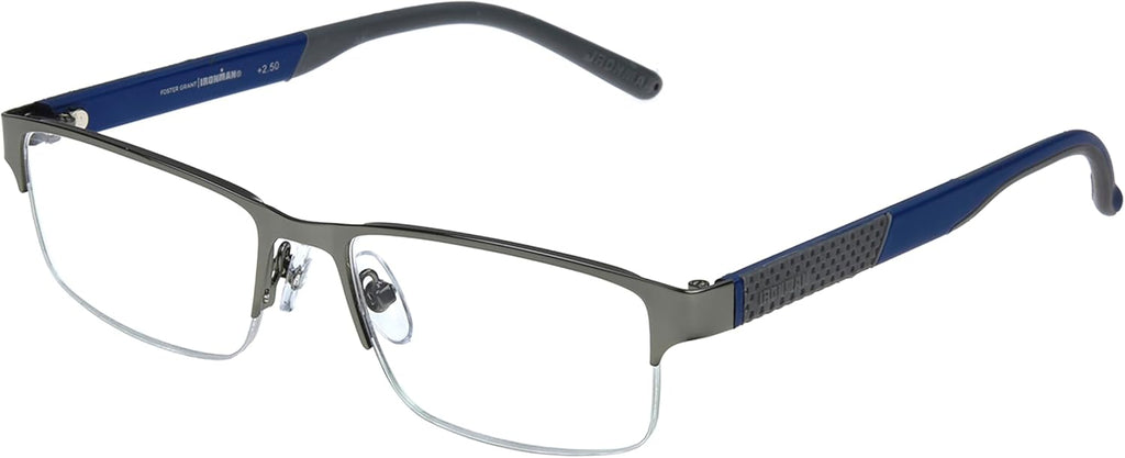 IRONMAN mens Momentum Rectangular Reading Glasses