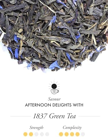 TWG Tea | 1837 Green Tea | Green Tea | Strawberry & Caramel | 15 Hand Sewn Cotton Tea Bags | Gift Set