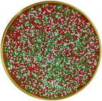 Edible Red & Green & White Pearl Sugar Sprinkles Candy 2mm Mini Pearls Cake Decorations Cupcake Toppers Cookie Decorating Perfect for Wedding Party Valentine Halloween Christmas Supplies 3OZ