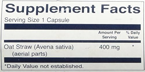Swanson Full Spectrum Oat Straw 400 Milligrams 60 Capsules