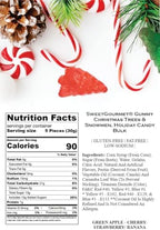 SweetGourmet Gummy Christmas Trees & Snowmen | Holiday Candy Bulk | 1.5 Pounds