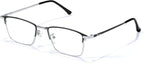 VIEWBETTER Titanium Frame Reading Glasses with Smoky Quartz Lenses - Natural Crystal Stone/Clear Real Glass R2222
