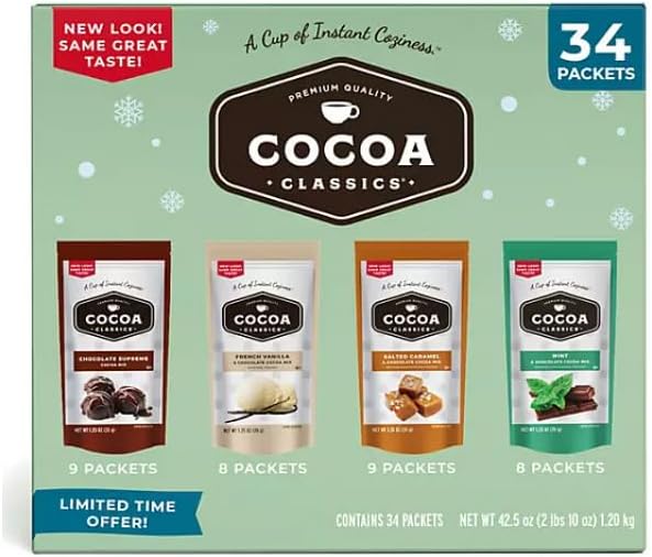 Cocoa Classics Cocoa Mix, Variety Pack, 34 ct.