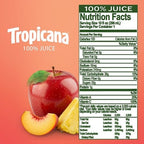 Tropicana 100% Pineapple Peach Mango Juice, Single Serve, 10 Fl Oz Bottles (Pack of 24) - Real Fruit Juice, Vitamin C, B & E Rich, No Added Sugars, No Artificial Flavors