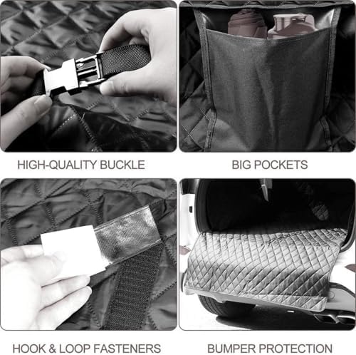 NIBHZ Cargo Liners, Waterproof Boot Liners Pet Car Seat Covers Anti-Scratch and Anti-Slip Cargo Covers