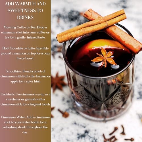 Ceylon Cinnamon Sticks – 1LB | True Cinnamon Quills (Canela en Rama) – Pure & Sweet | Non-GMO, Premium Grade, Fresh from Sri Lanka by Mecca Foods