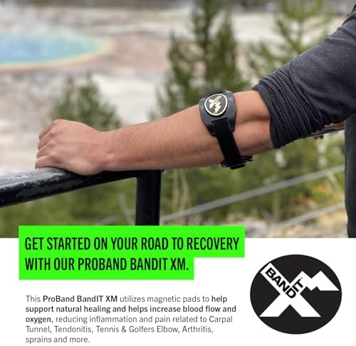 PROBAND, BandIT XM Magnetic Therapeutic Band for Elbow & Forearm Pain Relief, Anatomically Focused Dynamic Compression Band for Carpal Tunnel, Tendonitis, Tennis Elbow, Golfers Elbow & Arthritis…