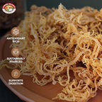 Angel Brand Irish Sea Moss 2 Lbs Pouch - Nutrient-Rich Sea Vegetable Harvested from Clean Ocean Waters - Irish Sea Moss Raw - Ideal for Smoothies & Soups