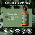 Eve Hansen Organic Eucalyptus Essential Oil 4oz | Topical & Aromatherapy | Sauna Essential Oil