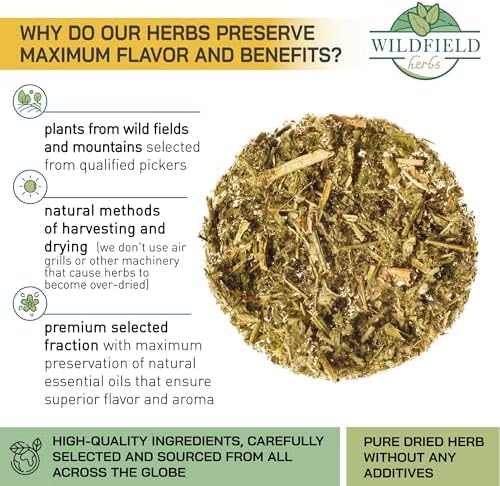 30 Bags Agrimony Herb Dried Cut Agrimony Flower Tea (Agrimonia Eupatoria L.) - 30 Count 2g Tea Bags Agrimonia Flor De Hierba De San Guillermo