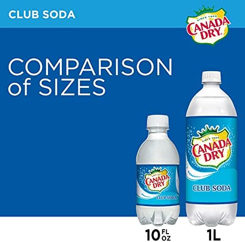 Canada Dry Club Soda, 1 L bottle (pack of 12)