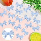 Rsstarxi 30 Pack Bow Cupcake Toppers Bow Cake Toppers Bowknot Cupcake Picks for Bow Themed Bridal Baby Shower Girls Birthday Wedding Party Cake Decorations Silver