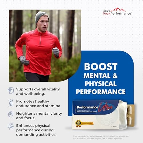 Ultimate Men’s Endurance Formula Supplement – Enhance Energy, Strength, Stamina & Performance - Potent Blend of Horny Goat Weed, Ashwagandha, Tongkat Ali, & Maca – 10 Capsules