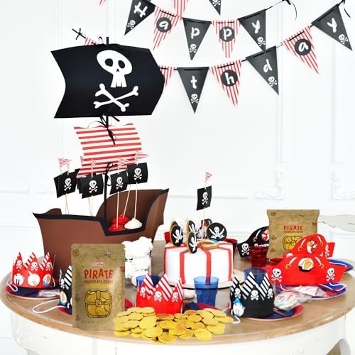 Fruidles Pirate Belgian Milk Chocolate Coins, Kosher Certified Dairy, Non GMO (Pack of 100)