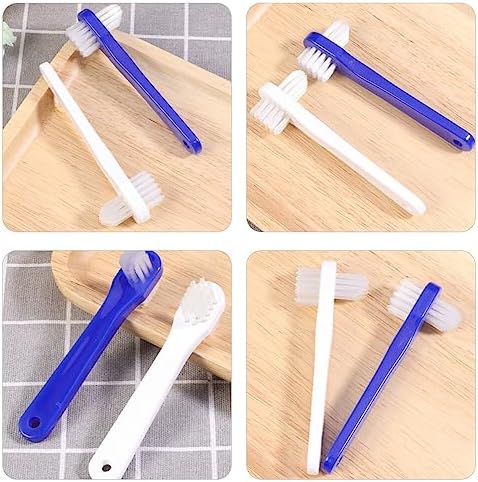 FOMIYES Ergonomic Toothbrush Double Heads Brush for Cleaning Travel Toothbrush