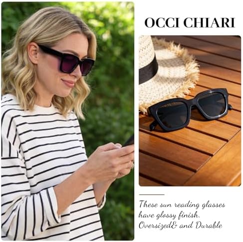 OCCI CHIARI Reading Glasses Women Oversized Reader 1.0 1.5 2.0 2.5 3.0 3.5 1.25 1.50 1.75 2.25 2.75 4.0 5.0 6.0