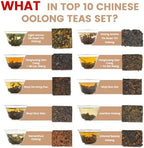 iTeaworld Chinese Tea Collection – Top 10 Classic Oolong Tea Sampler, Chinese Loose Leaf Tea Sampler, 10 Classic Oolong Varieties, No Sugar or Additives, Boxed Beginner Tea Gift Set, 20 Individually Wrapped Mini Tea Cakes, 5g/Piece, 3.52oz