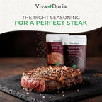 Viva Doria Tellicherry Whole Black Peppercorns, 12 oz & Himalayan Pink Salt, Coarse Grain, 2 lb | Salt and Pepper Combo, For Grinder Refills, 2 Piece Set