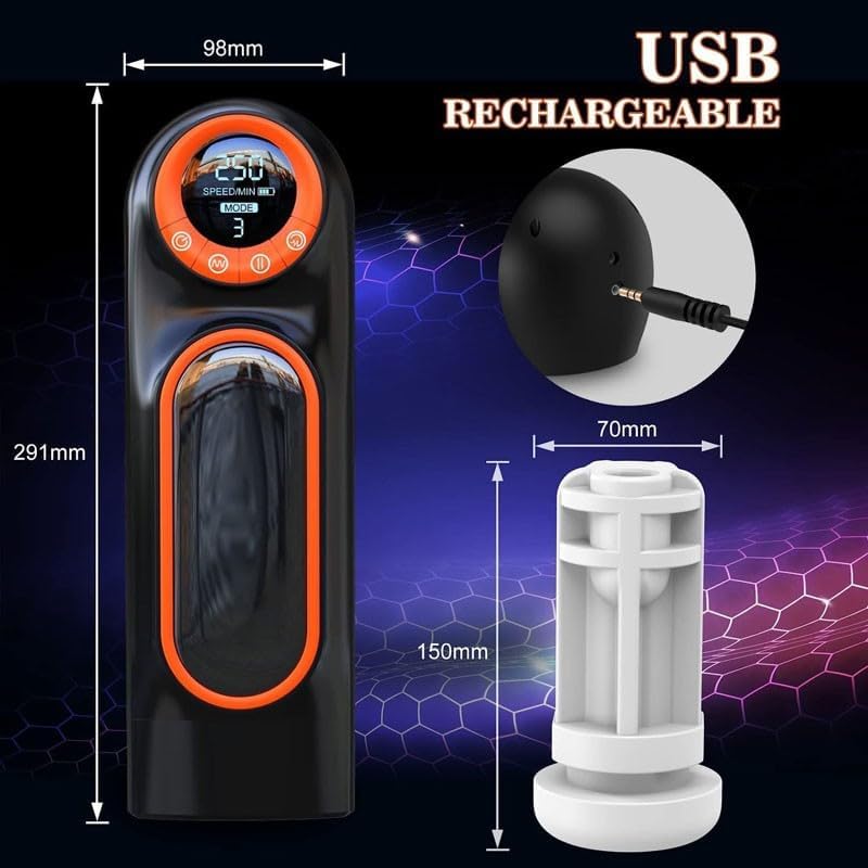 JITEM Fully Automatic Men's Smart Fitness Equipment, Multi-Frequency Rotation and Telescopic, Digital Display, size