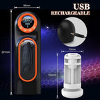 JITEM Fully Automatic Men's Smart Fitness Equipment, Multi-Frequency Rotation and Telescopic, Digital Display, size