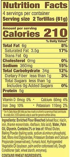 Old El Paso Flour Tortilla Pockets, Meal Prep, 8 Ct, 8.4 oz