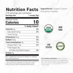 DEAL SUPPLEMENT Organic Ceylon Cinnamon Powder, 12 oz | Sri Lanka Source | Fine Ground True Ceylon Cinnamon (Cinnamomum Verum) | Smooth, Delicate Flavor for Coffee, Tea, Baking | Non-GMO, Gluten Free