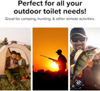 Camco Toilet Waste Bags - Features a Biodegradable Powder & Leak Proof Double Bag Design - Great for Camping, RVing, Hiking, or Boating - 10-Pack (41548)