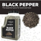Fresh Finest 5 LB. Black Pepper, Bulk, Kosher, Black Pepper Ground For Commercial and Home Cooking 5 LB Black Pepper Freshly Packed at the Source, Kosher, Non-GMO