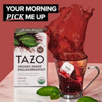 TAZO Organic Awake English Breakfast Black Tea Bags, Bold Traditional Breakfast-Style Black Tea, 144 Total Tea Bags (36ct - Pack of 4)