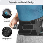Brrnoo Lower Back Brace, Lumbar Support For Lower Back, Si Belt Breathable Lower Back Support Belt For Sciatica, Double Compression Belt for Weightlifting Squatting Fitness