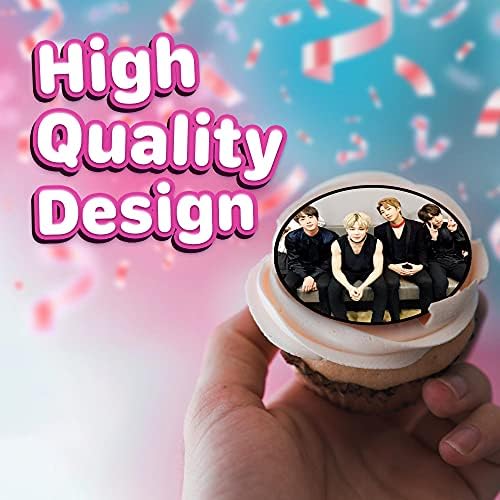 30 x Edible Cupcake Toppers – Music Themed Collection of Edible Cake Decorations | Uncut Edible on Icing Sheet