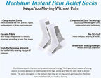 Stunor Dr.Neuropathy Socks - 2023 New Connecy Socks Dr Sock Soothers for Men ＆ Women, Heel & Arch Support Comprex Compression Socks Ankle Sleeves, Nano Neuropathy Foot Ankle Compression Socks (S/M, A)