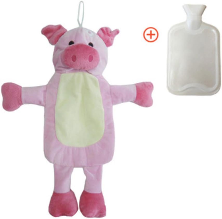 1L Hot Water Bottle with Cover Hot& Cold Relief-Pig