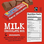 Tony’s Chocolonely Belgian Milk Chocolate Candy Bar, Pure Chocolate Bars for Snacks, Party Favors, Gifts, or Gift Basket, 32% Cacao, Made From Quality Fairtrade Cocoa, 20 Bars, 1.76 Oz Each