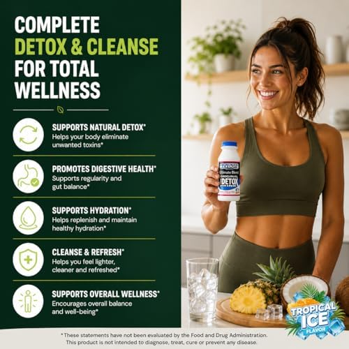 Zydot Detox Drink Same Day Kit with Herbal Pills and 6 Panel Test - Quickly Cleanse and Detox Body - 16 oz