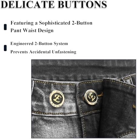 Motorcycle Pants Motorcycle & Casual Jeans Comfy Regular Jeans Relaxed Fit Pants All Seasons for Men