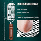2 Pcs Foot Files Callus Remover, Stainless Steel Professional Pedicure Foot Rasp Scrubber Foot Care Tools to Removes Hard Skin Corns for Dry and Wet Fee