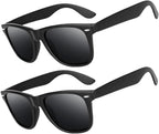 kkhouse 2 Pack Unisex Anti-Myopia Astigmatism Glasses Men's Women's Vision Improvement Strabismus Correction Fatigue Glasses(Black-R4-D2)