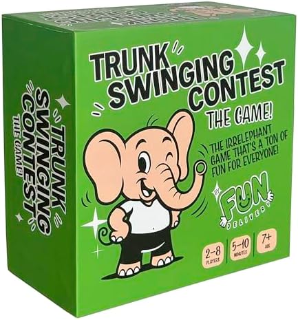 FUN delivery Trunk Swinging Contest Fun Party Game – Hip Swing Race Indoor and Outdoor Group Hilarious Game for Adults and Family – 2 Player Set for Office Parties, Family Game Nights and Gag Gifts